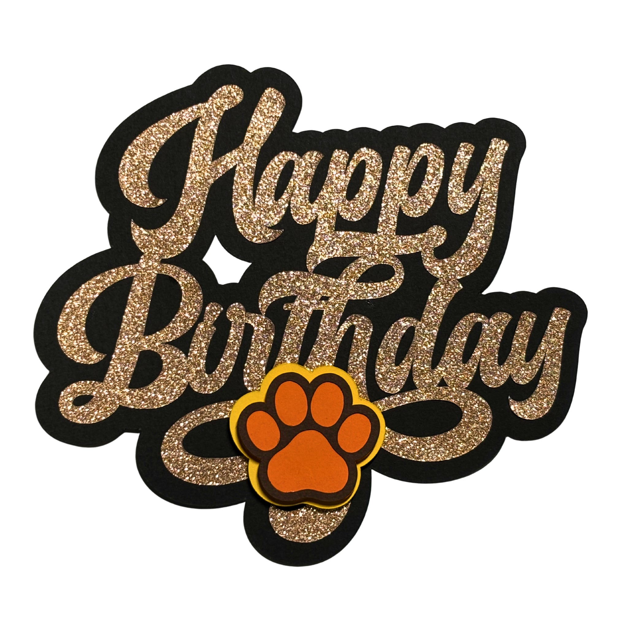 "Happy Birthday Bear" Cake Topper
