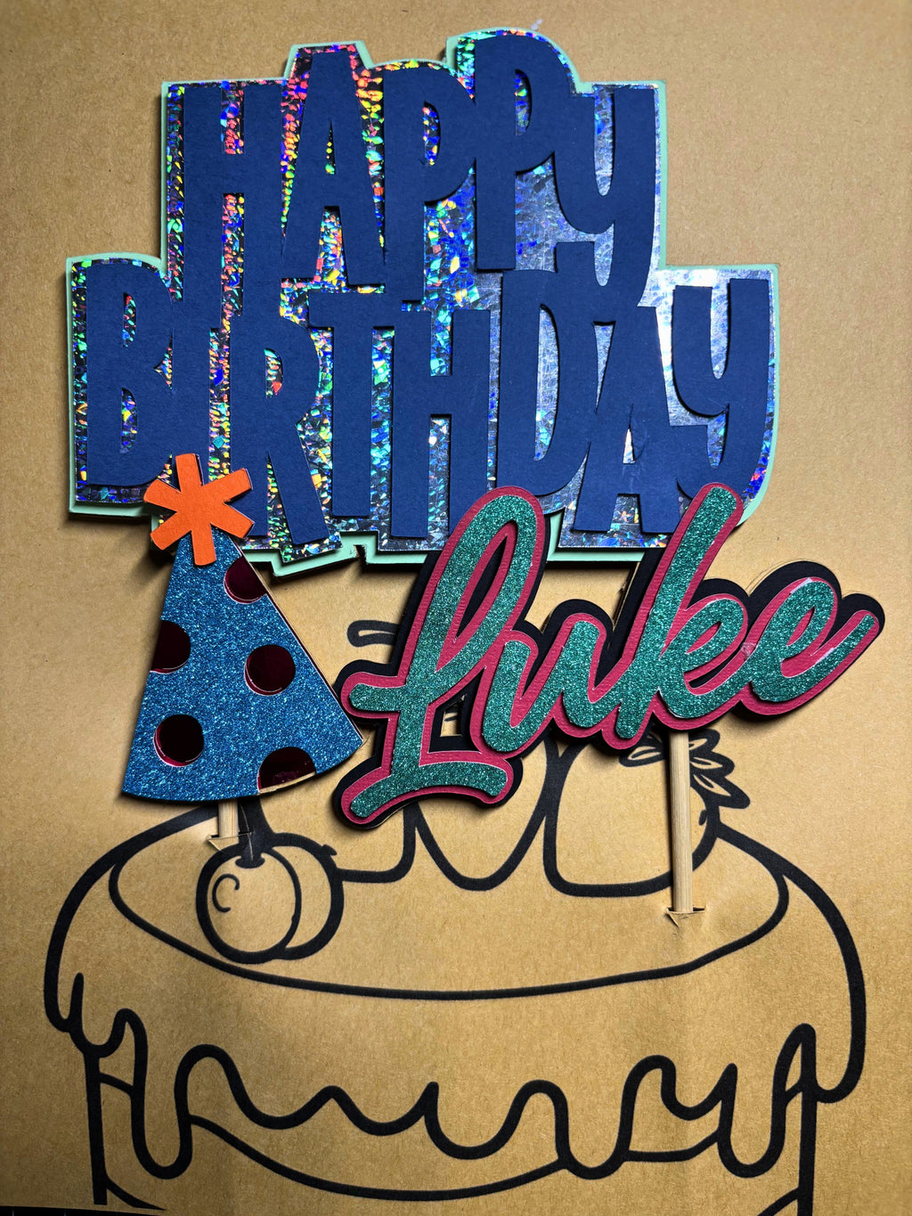 "Party Hat" Happy Birthday CUSTOM