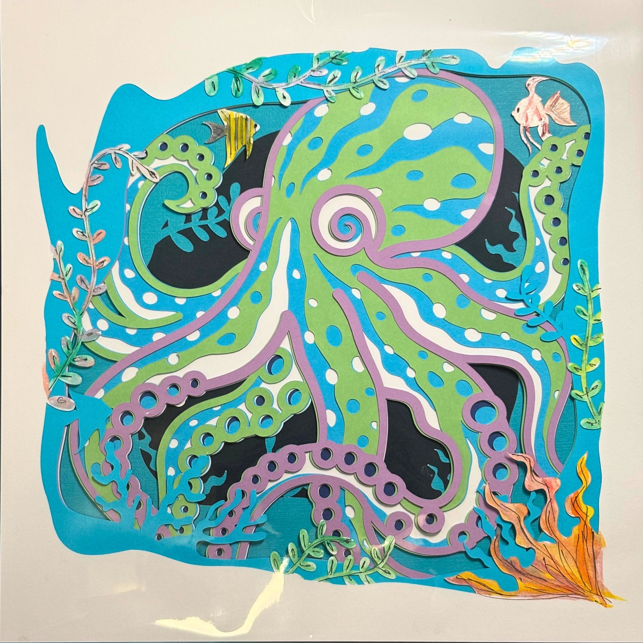 "Octopus 1" Shadow Box