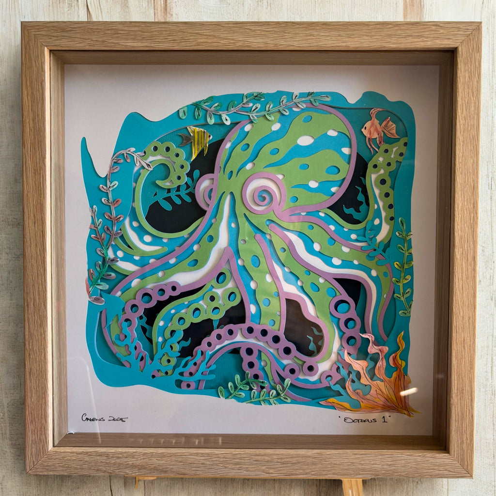 "Octopus 1" Shadow Box